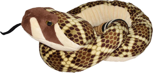 Wild Republic Snakesss Western Diamond,Stuffed Animal, Soft Toy, Gifts for Kids, 54
