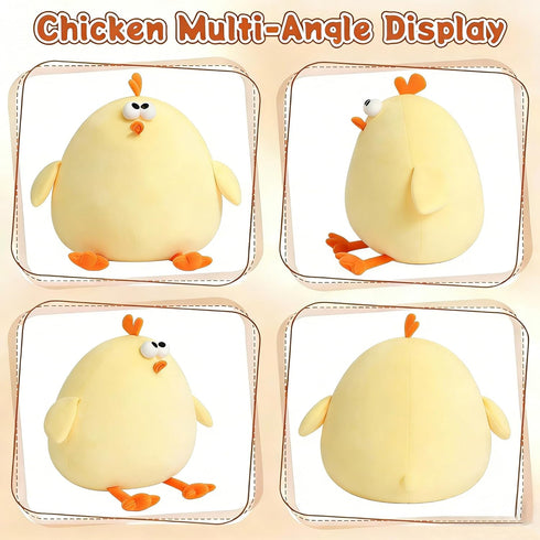 PAKEHA Giant Stuffed Animal, Chicken Plush, Chicken Stuffed Animal, Chicken Pillow, Funny Chicken Stuffed Animal