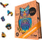 UNIDRAGON Original Wooden Jigsaw Puzzles, Charming Owl, 186 Pieces, Medium Size 8.3"x13.8", Beautiful Gift Package,