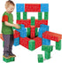 Cardboard Building Block, EXERCISE N PLAY 40pcs Extra-Thick Jumbo Giant Building Blocks for Kids