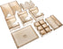The Broken Token Mysterium Compatible Game Organizer, Wood Storage Box with Multiple Trays