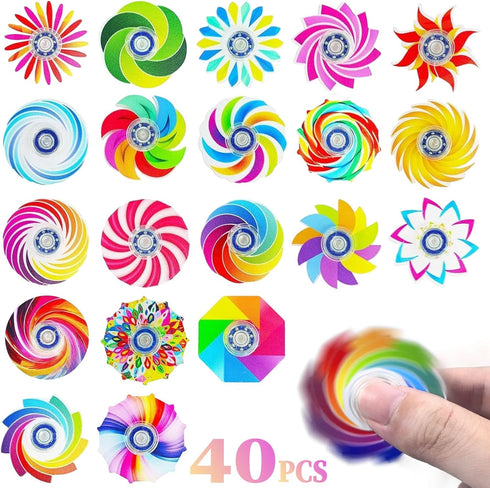 TGIQROVE 40 Pack Fidget Spinners for Kids, Fidgets Toys Bulk for Adults, Valentines Day Gifts Anxiety Toys Stress