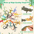 Sumind 18 Piece Colorful Plastic Lizard Toys Fake Reptile Model for Teens Adults Educational Halloween Party