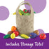 17 18 Multicolor,8 9 Learning Resources Fresh Picked Fruit And Veggie Tote, Piece, Age months+, L x W