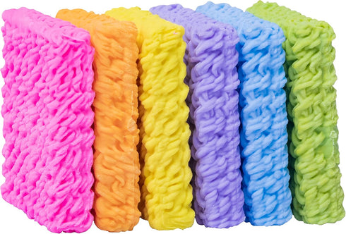 Fun Cute Erasers for Kids, 8 PCS Kawaii Big Food Erasers, Spicy Ramen Noodles Erasers