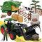 Peagprav Farm Tractor Toys Set Bale Haying Round Baler with Barn, Farmer,Cow,Farm