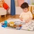 Driven by Battat – Auto Shop & Race Track Playset – Collapsible Playset with Tracks & Toy Cars – 80-Piece – Connectable Tracks & Road Signs – 3 Years + – Pocket 2 in 1 Race Track (80pc)