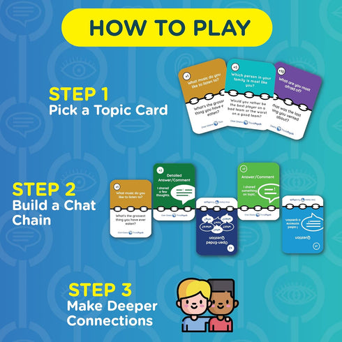 8-99 15 ThinkPsych Chat Chains - The Game That Connects Us | Social Skills Games | Therapy Games for Teens and Kids |