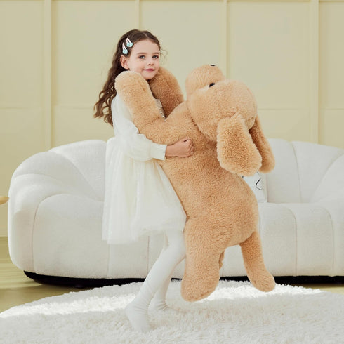 IKASA Giant Dog Labrador Stuffed Animal Plush Toy, 30" Jumbo Soft Fluffy Plushie, Gifts for Kids