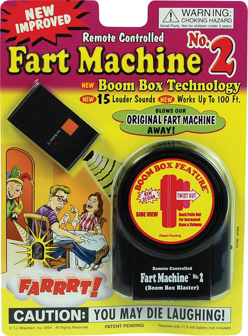 Bristol Novelty Remote Controlled Fart Machine #2 with Boom Box Technology by TJ Wisemen