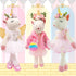 SUPERGFS 3 4 5 6 Unicorn Stuffed Animals Plush Ballerina Baby Doll with Doll Carrier Cloth Accessories Ballet Shoes