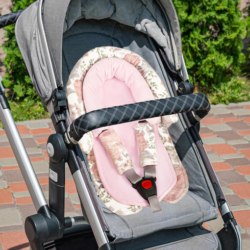 Infant Car Seat Insert, Baby Car Seat Head & Body Support with Strap Pads, Soft Newborn Preemie Carseat Insert Cushion