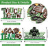 Jetec 3 Pcs Wooden Football Table Decoration Centerpieces, Soccer Rugby Sign Ornaments for Sport Birthday Party Table