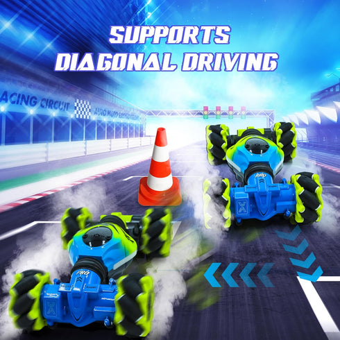 6-12 4WD 360 Gesture RC Car for Boys Girls Year Remote Control Car Rotate Off-Road Drift Hand Controlled Twist Cars