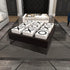 Deco 79 Black Wood Tic Tac Toe Game Set with White Block Pieces, 14" x 14" x 4"