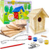 Hapinest Wooden Bird Houses to Paint and Build, Birdhouse Kit for Kids,