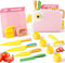 Toddler Girl Cooking Set with Storage Box-Girls Pink Kitchen Set,Safe PP Material