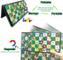 Set, Set (11.2 inch 11.2 inch) KIDAMI Magnetic Snakes and Ladders Board Game Folding Portable Design, Family Travel