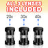 ArtCreativity 3 (20x, 30x, 40x) 3+ Kids Telescope for Beginners with Tripod Stand & Eyepieces | Educational Astronomy