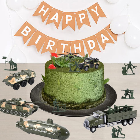Set OTONOPI Military Vehicle Assorted Army Model Car Helicopter Submarine Tank Armored Car Panzer Transport Truck