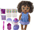 Baby Alive Magical Mixer Baby Doll, Blueberry Blast with Blender Accessories, Wets, Eats, Black Hair, Ages 3 and Up