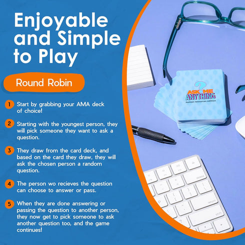 Ultimate HR Training & Team Building Card Game - HR Edition, Blue, 50 Cards