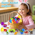 24 Pack Shemira Easter Eggs Filled with Animal Dinosaur Toys, Easter Basket Stuffers Fillers, Easter Goodie Bag