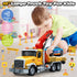 15" 3 4 5 6 SpringFlower Large Tow Truck Toy, Toy for Years Old Boy Toddlers, Truck Vehicle with Racing Car, Traffic
