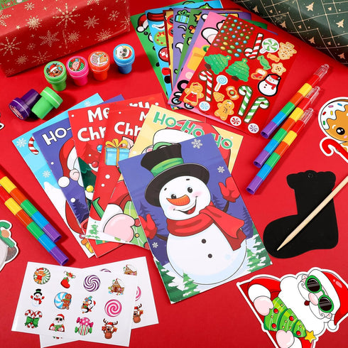 Stuffer12Set BenLouis Christmas Party Favors for Kids Xmas Classroom Gifts Prize Stockings Filler Coloring Books Bulk