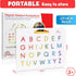 Magnetic Alphabet Tracing Board - double sided letters & numbers Magnetic Tracing Board, ABC magnets learn to write