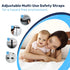 3M 24 Adhesive Child Safety Strap Locks by Baby Proof Me, Baby Latches for Cabinets, Dishwashers, Fridges, Ovens