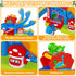 1 2 4 12-18 1-3 Toddler Toys Gifts for Year Old Kids, Educational Dinosaur Slide Toy with Cars for Months Baby, First