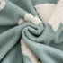 BORITAR 3D Fox Baby Blanket for Boys Girls Jacquard Fleece Fuzzy Toddler Nursery Blanket Soft Warm Cozy Blanket with 3D Animal Design for Infant or Newborn Home Decor (30 x 40 Inch, Sage Green) by BORITAR