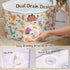MORAIS 12 Toddler Bathtub Collapsible & Portable, Foldable Baby Bath Tub for Shower & Travel, Dual Drain Plug