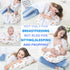 Breastfeeding,100% LAT Nursing Pillow for Cotton Removable Cover,Ergonomic Breast Feeding Pillows for Mom