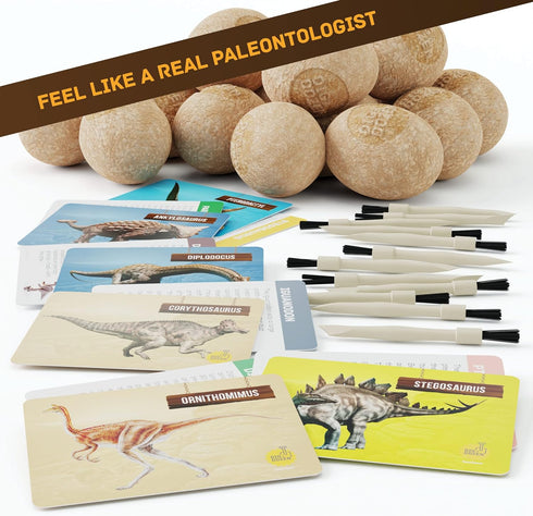 Easter Dig a Dozen Dino Egg Dig Kit for Kids - 12 Eggs & Surprise Dinosaurs, Educational STEM Activities Gift