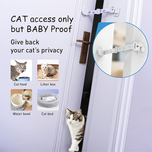 Child Proof Door Strap with Silicone Door Stopper - Prevents Finger Pinch Injuries, No Need for Baby-Gate