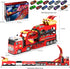 BuddyBight 3in1 45-Inch 4-8 w/12 2-4 3+ Carrier Truck with Foldable Race Track, Toy Trucks for Kids Ages Metal Diecast