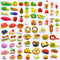 LanMa 70PCS Cute Food Erasers Set for Kids, Fruit Desserts Cake Puzzle, Classroom Prizes Party Gifts