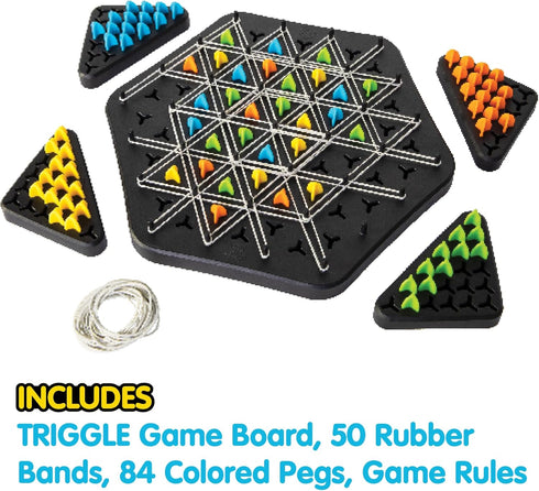 8+ Triggle Triangle Chess Board Game - Board Games for Family Night - Strategic Game Play - Multi-Player Board Games