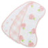Ziggy Baby Muslin Burp Cloths - Burpy Bib Set (3 Pack) in Pink Peony, Heart & Buffalo Plaid