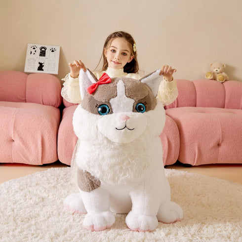 Giant Ragdoll Cat Stuffed Animal Plush Toy, Jumbo 26" Cute Plushie, Birthday Gifts for Kids