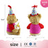 Houwsbaby 13.5'' Birthday Teddy Bear Interactive Stuffed Animal Electric Singing Musical Plush Toy with Cupcake for Kids