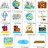 C L cooper life 13pcs Travel Theme Party Decorations Let The Adventure Begin Table Honeycomb Centerpieces