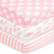 BaeBae Goods Fitted Baby Crib Sheets for Girls, 3 Pack, Soft and Breathable Jersey