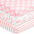 BaeBae Goods Fitted Baby Crib Sheets for Girls, 3 Pack, Soft and Breathable Jersey