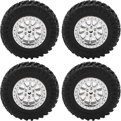 RC Car Tires Wheel, Antislip Shock Absorption, 4PCS for MN D90 D91 D96 D99 and WPL B14 B24