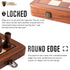 Chess Armory Premium Wooden Chess Set, Portable Board Game with Secure Storage for Kids and Adults