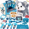 22Pcs Dog Toys for Kids Vet Doctor Kit,Walking Barking Electronic Interactive Husky
