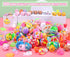 Fumogym 100PCS Unique & Colorful Prefilled Easter Eggs with Novelty Toys, Filling Treats, Easter Eggs Hunt, Basket